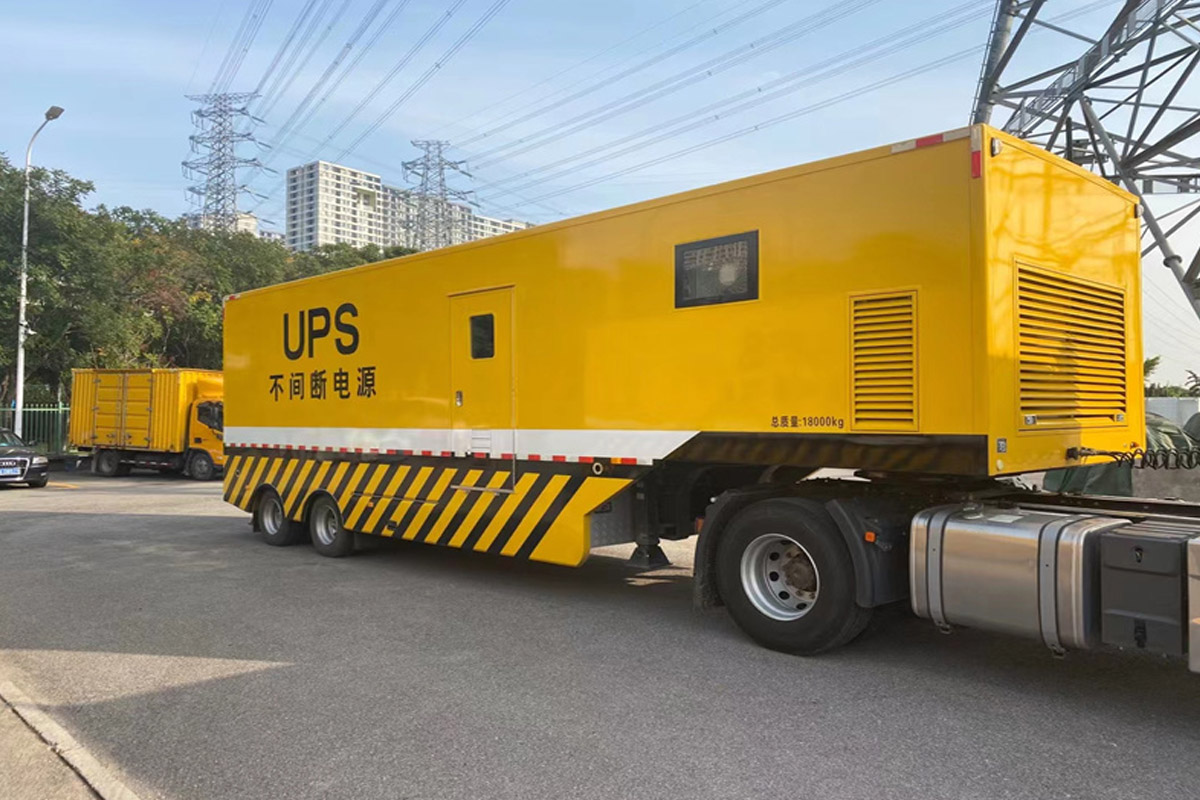 双峰发电机租赁施工现场